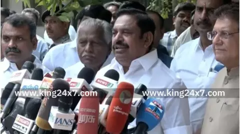 நாளை நடைபெறும் பொதுக்கூட்டம் தொடர்பாக ஆலோசனை நடத்தப்பட்டது: எடப்பாடி பழனிசாமி நாளை நடைபெறும் பொதுக்கூட்டம் தொடர்பாக ஆலோசனை நடத்தப்பட்டது: எடப்பாடி பழனிசாமி