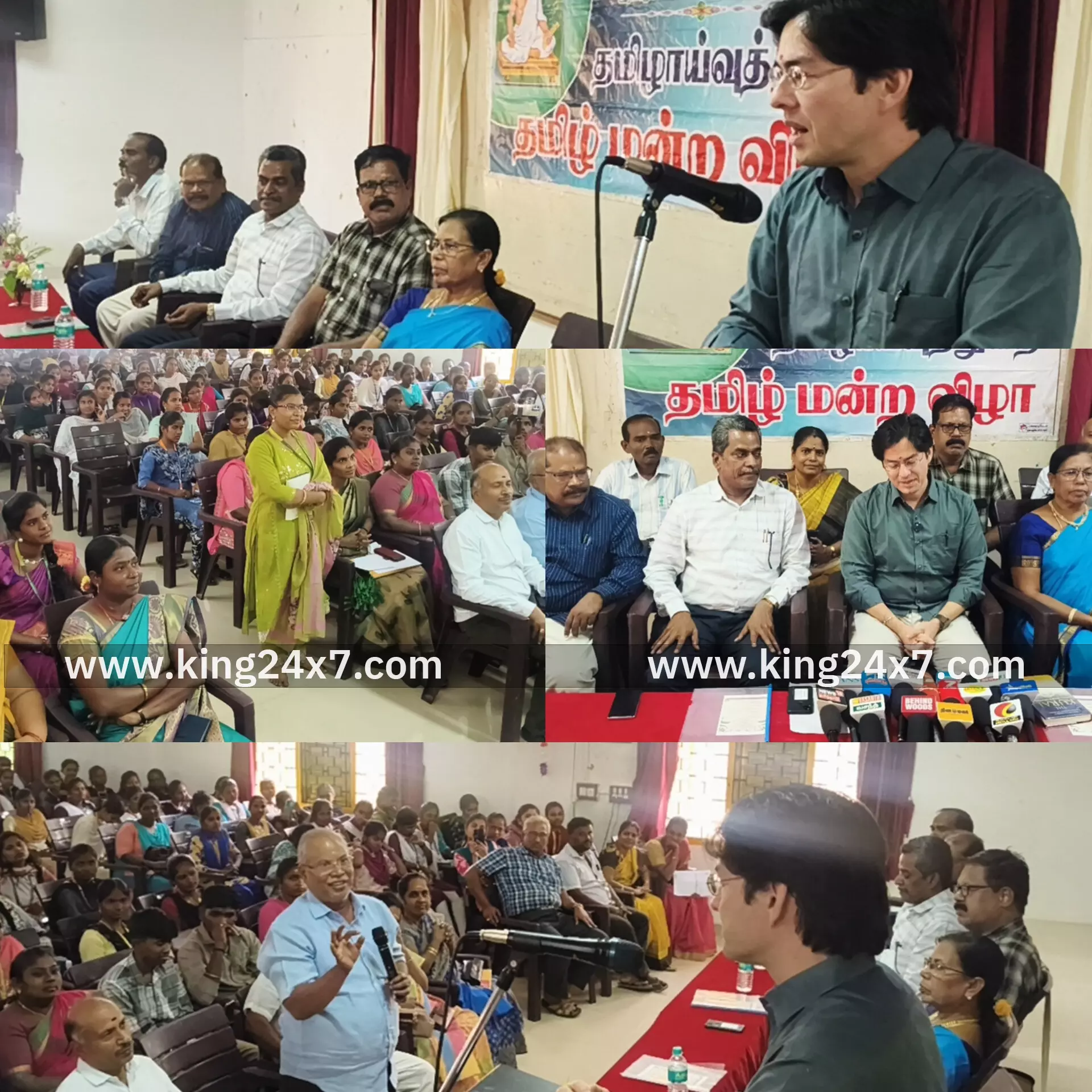 ராசிபுரம் திருவள்ளுவர்  அரசு கலைக்கல்லூரியில் பன்மொழி புலமை கொண்ட அமெரிக்கா வாழ்,கவிஞர் மொழி பெயர்ப்பாளர் கலந்துகொண்டு மாணவர்களிடையே சிறப்புரை...