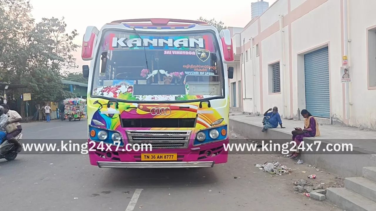 படியில் நின்ற போதை நபர் ஓடும். பேருந்தில் தவறி விழுந்து பலி